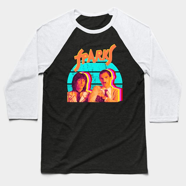 Sparks popculture Baseball T-Shirt by Polaroid Popculture